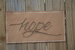 Small Hope Plaque