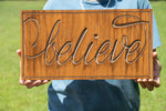 Small Believe Plaque